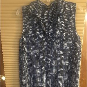 PRETTY SUMMER BLUE TOP